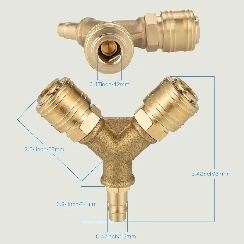 Upgraded Compressed Air Distri - Compression Fitting Brass reseña y precio