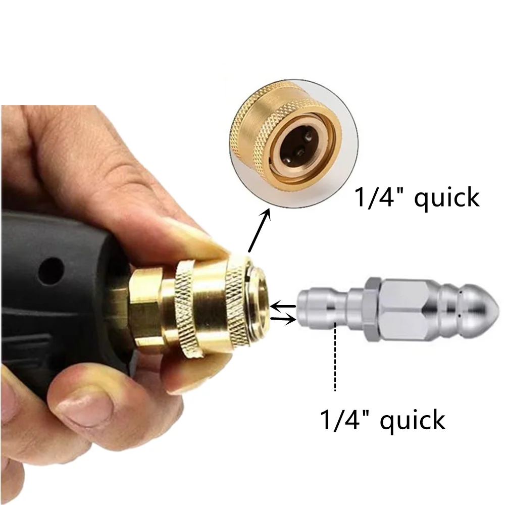 Water Jet High Pressure Spraye - Drain Pipe Clip reseña y precio