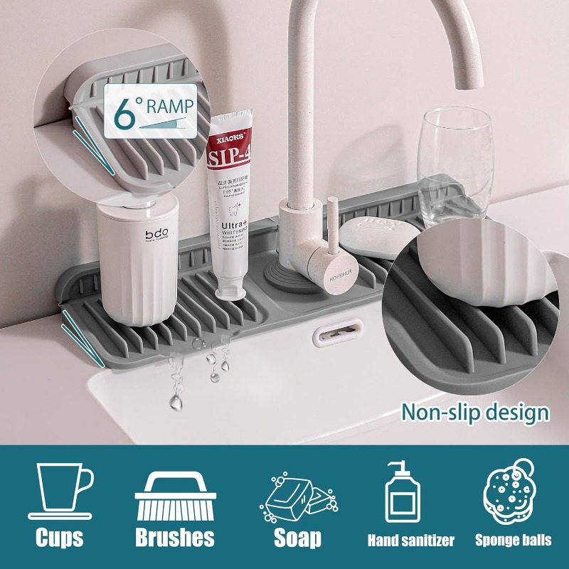 Kitchen Silicone Faucet Splash - Silicone Tap Washer reseña y precio