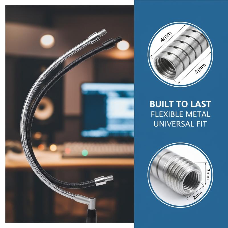 LED M4 Black Silver Microphone - Drain Snake Flexible reseña y precio