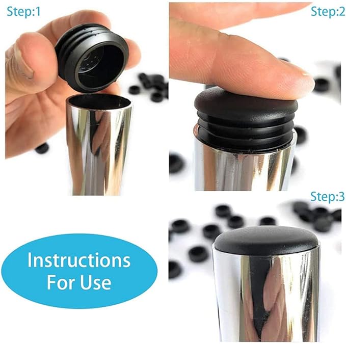 8 PCS Black Round Plastic Blan - Plastic Pipe Clip reseña y precio