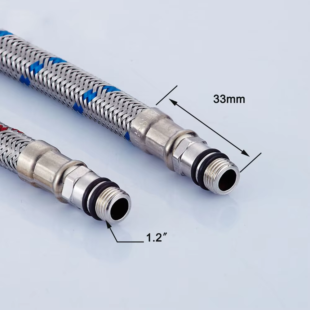 G1/2 G3/8 G9/16 50cm 1 pair St - Flexible Hose Braided reseña y precio