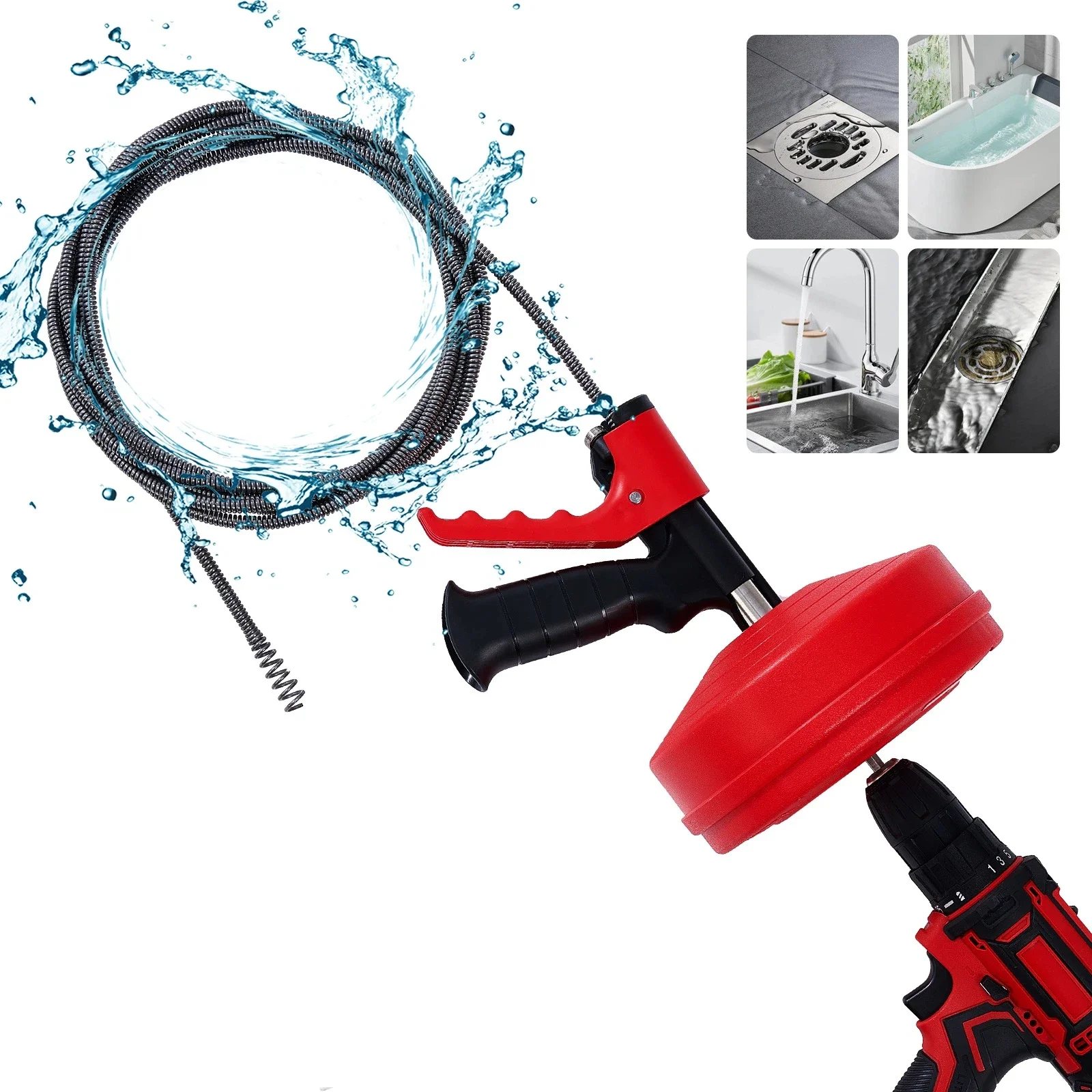 Drain Auger Clog Remover Flexi - Drain Snake Flexible reseña y precio
