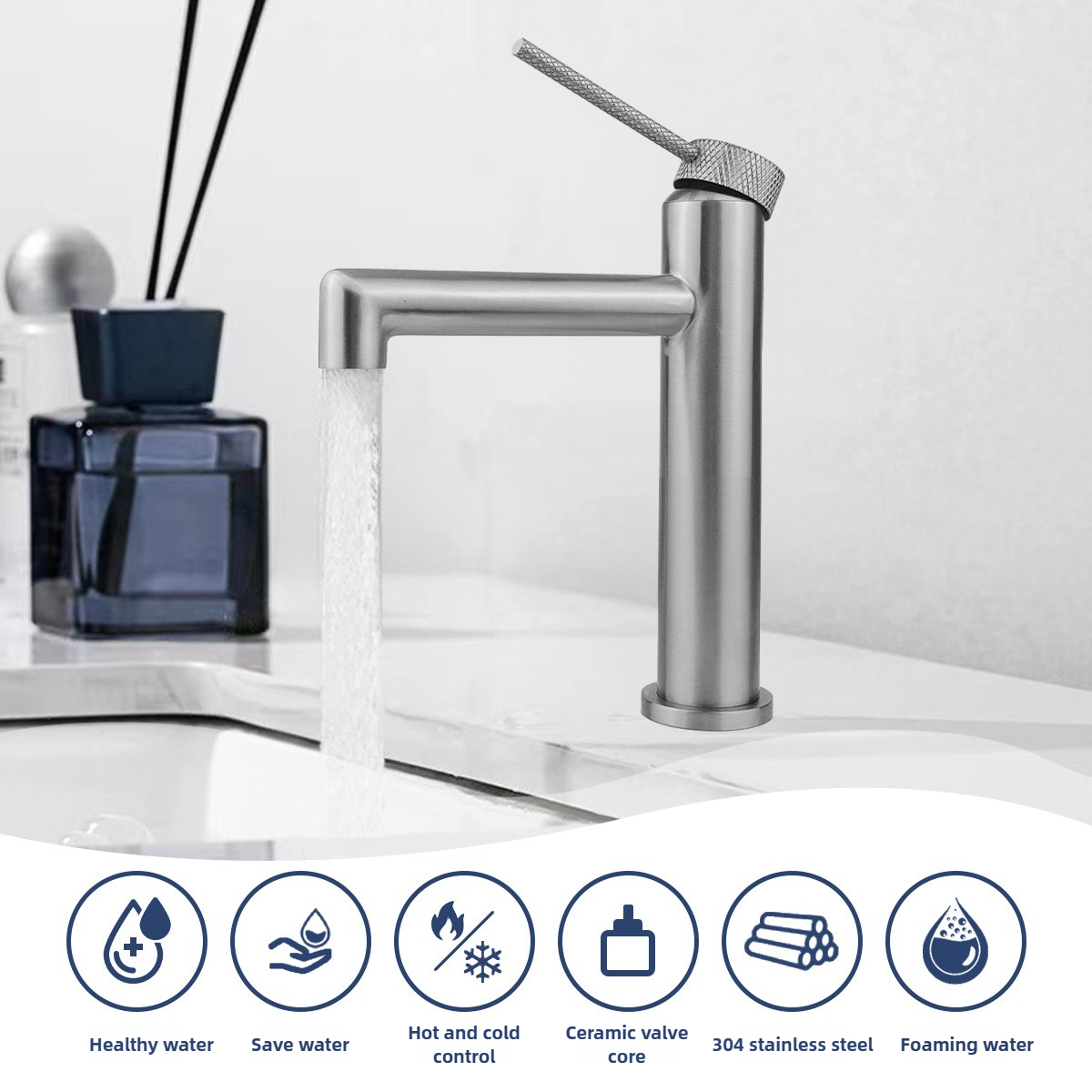 Bathroom Basin Faucet Hot And  - Basin Mixer Cartridge reseña y precio
