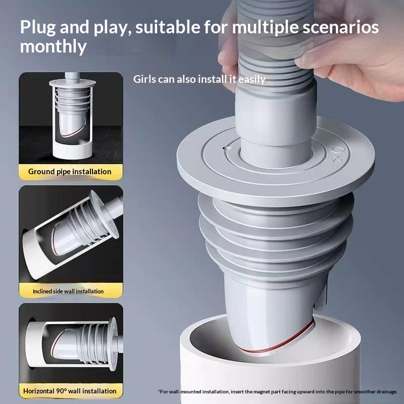 &Bathroom Sewer Seal Ring Anti - Drain Pipe Clip reseña y precio