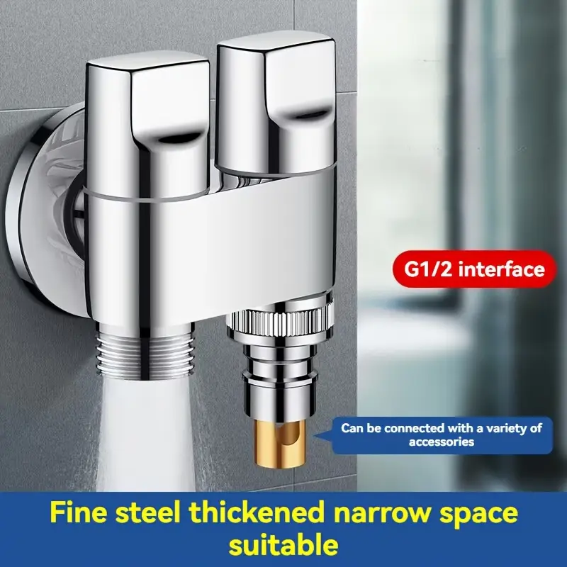 Stainless steel double outlet  - Toilet Fill Valve reseña y precio