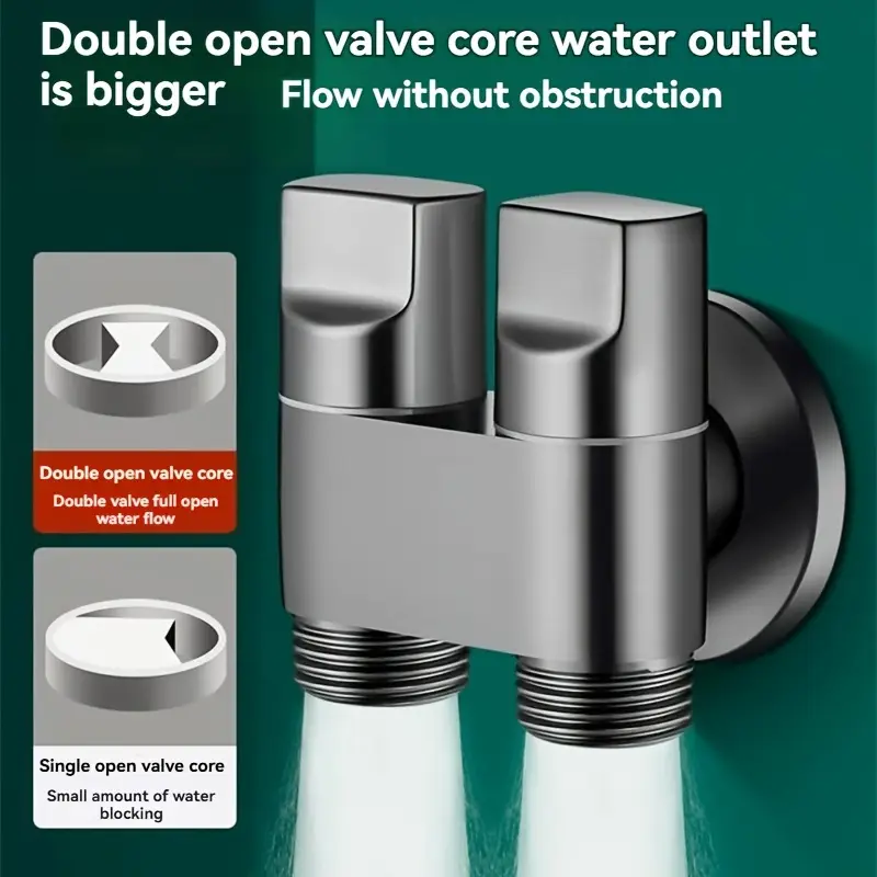 Stainless steel double outlet  - Toilet Fill Valve reseña y precio