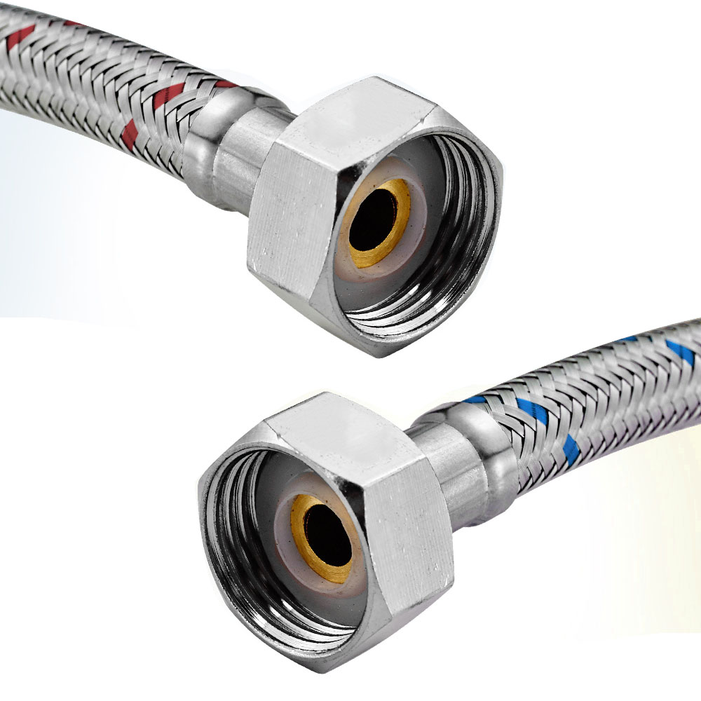 G1/2 G3/8 G9/16 50cm 1 pair St - Flexible Hose Braided reseña y precio