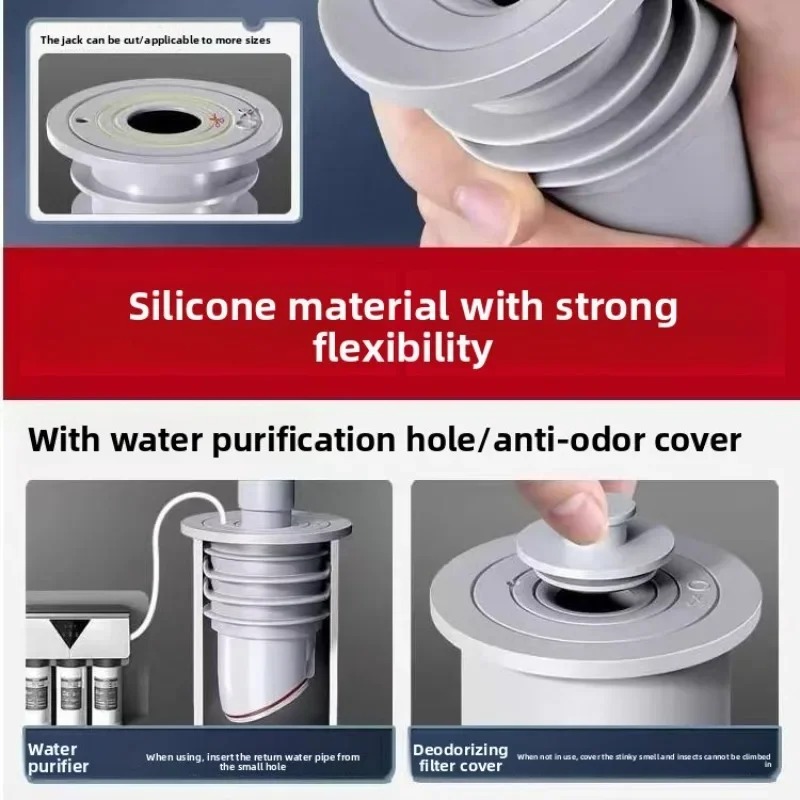 Connector Stopper Silicone Bat - Drain Pipe Clip reseña y precio