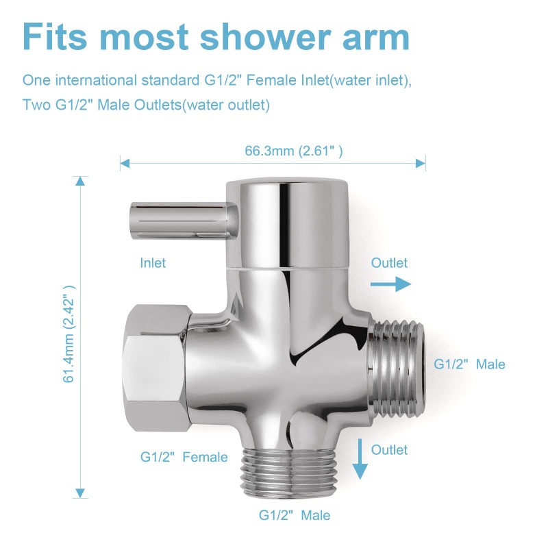 Brass Metal 3 Way Shower Head  - Shower Valve Cartridge reseña y precio