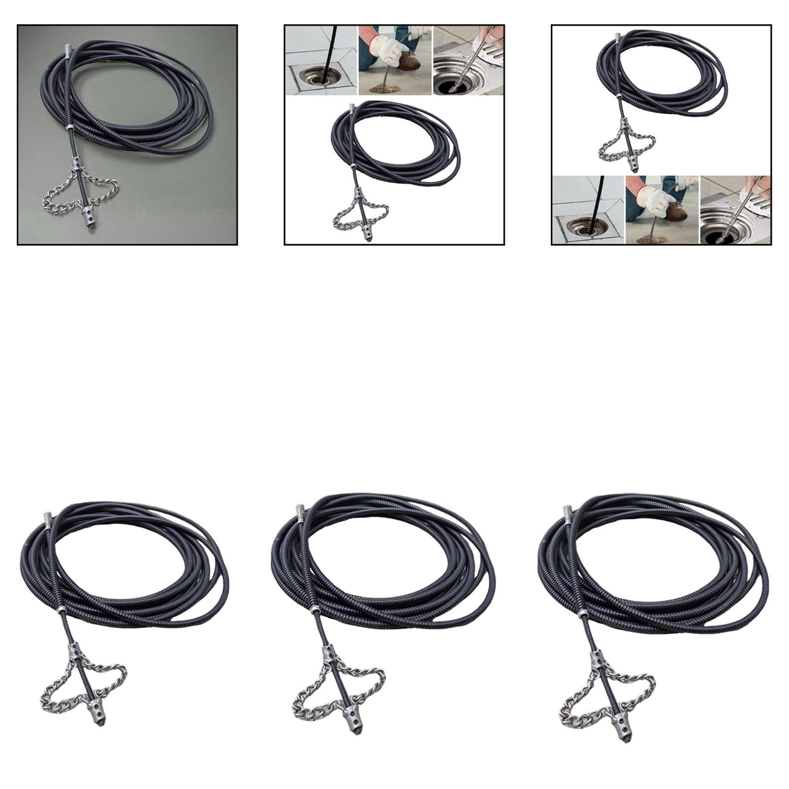 Plumbing Snake Metal Drain Cle - Drain Snake Flexible reseña y precio