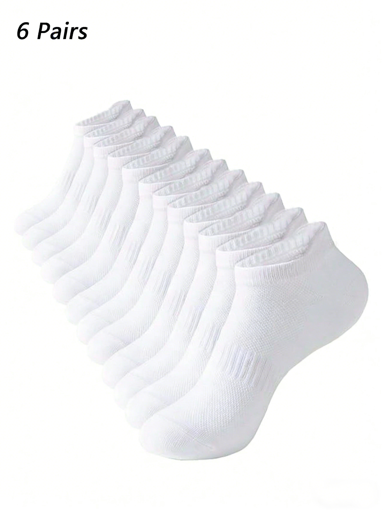 6 Pairs Women Men White Ankle  - Pipe Bending Spring reseña y precio