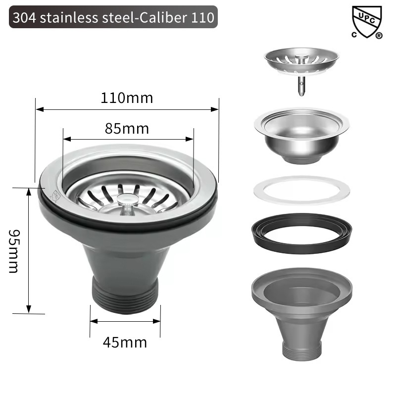 Sink Filter American Cup Kitch - Overflow Pipe Clip reseña y precio