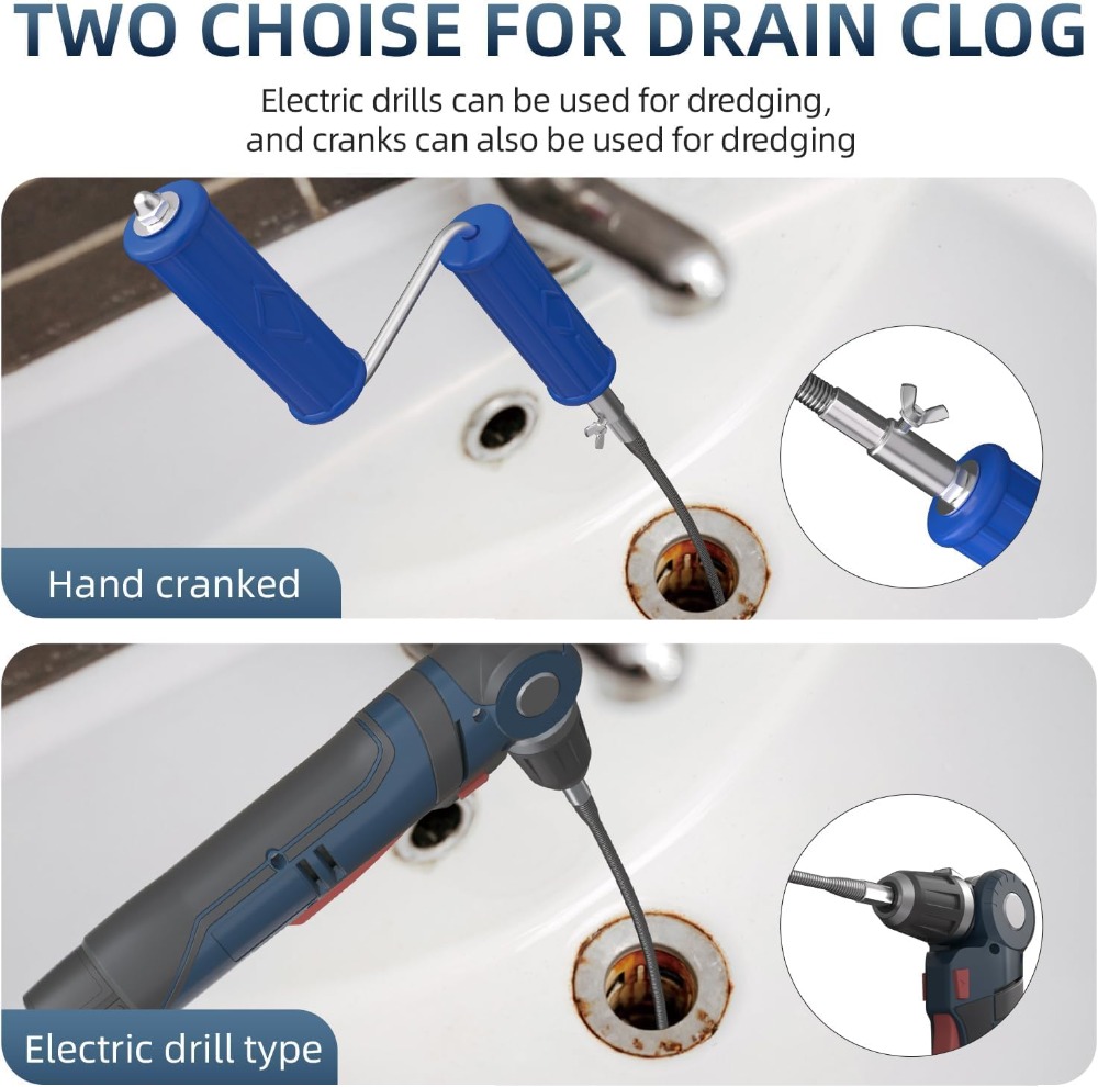 Drain Snake 16.4ft x 6mm Auto  - Drain Snake Flexible reseña y precio