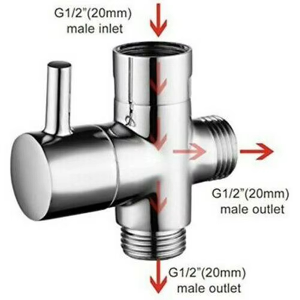 G1/2in 3 Way Diverter Valve T- - Shower Valve Cartridge reseña y precio