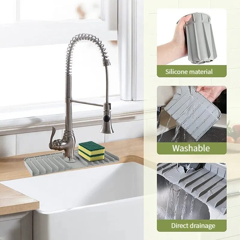 Silicone Faucet Mat Dish Soap  - Silicone Tap Washer reseña y precio